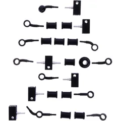 Bremsschlauch Stahlflex Kit Anschluss schwarz 9 - teilig passend für: Honda VFR