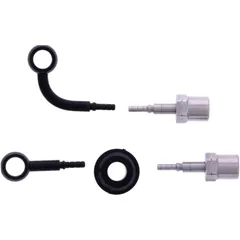 Bremsschlauch Stahlflex Kit Anschluss schwarz 2 - teilig passend für: Kawasaki ER - 6N