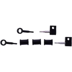 Bremsschlauch Stahlflex Kit Anschluss schwarz 2 - teilig passend für: Kawasaki Vulcan