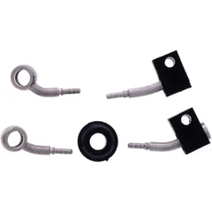 Bremsschlauch Stahlflex Kit Anschluss silber 2 - teilig passend für: Kawasaki Z