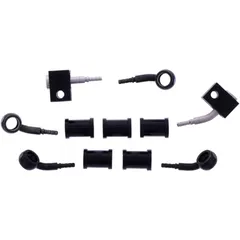 Bremsschlauch Stahlflex Kit Anschluss schwarz 3 - teilig passend für: Kawasaki Z 7576111