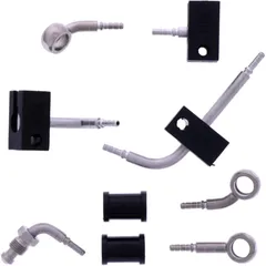 Bremsschlauch Stahlflex Kit Anschluss silber 4 - teilig passend für: Kawasaki ZX - 10R