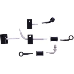 Bremsschlauch Stahlflex Kit Anschluss schwarz 4 - teilig passend für: Kawasaki ZX - 10R