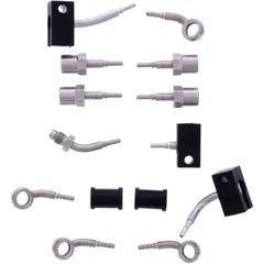Bremsschlauch Stahlflex Kit Anschluss silber 6 - teilig passend für: Kawasaki ZZR