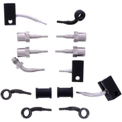 Bremsschlauch Stahlflex Kit Anschluss schwarz 6 - teilig passend für: Kawasaki ZZR