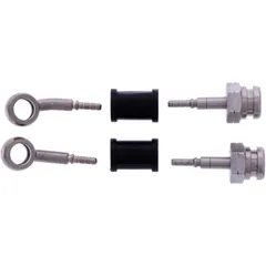 Bremsschlauch Stahlflex Kit Anschluss silber 2 - teilig passend für: Suzuki AN