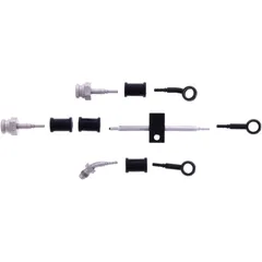 Bremsschlauch Stahlflex Kit Anschluss schwarz 4 - teilig passend für: Suzuki AN