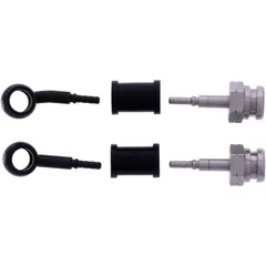 Bremsschlauch Stahlflex Kit Anschluss schwarz 2 - teilig passend für: Suzuki AN