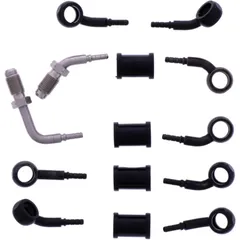 Bremsschlauch Stahlflex Kit schwarz 5-teilig für Motorräder