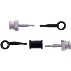 Bremsschlauch Stahlflex Kit schwarz 2-teilig