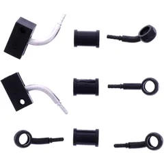 Stahlflex Bremsschlauch Kit Anschluss schwarz 3-teilig
