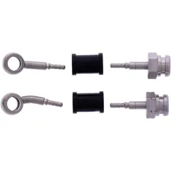 Bremsschlauch Kit Stahlflex Anschlüsse silber 2-teilig