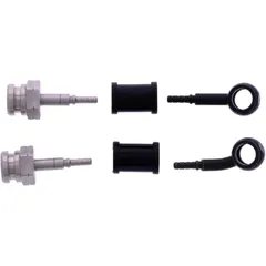 Bremsschlauch Stahlflex Kit Anschlüsse schwarz 2-teilig