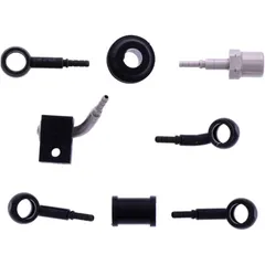 Bremsschlauch Stahlflex Kit schwarz 3-teilig für Motorräder