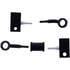 Bremsschlauch Stahlflex Kit mit schwarzen Anschlüssen 2-teilig 7576152