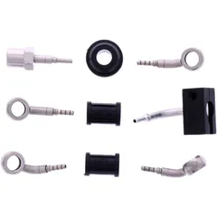 Bremsschlauch Stahlflex Kit 3-teilig silber