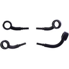 Stahlflex Bremsschlauch Kit Anschluss schwarz 2-teilig