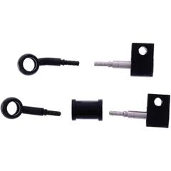 Bremsschlauch Stahlflex Kit für Motorräder Anschluss schwarz 2-teilig