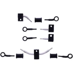 Bremsschlauch Kit Stahlflex schwarz 5-teilig für Motorräder