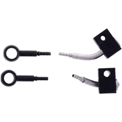 Bremsschlauch Stahlflex Anschluss schwarz 2-teilig