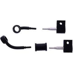 Bremsschlauch Stahlflex Kit schwarz 2-teilig 7576180