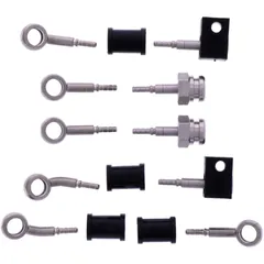 Stahlflex-Bremsschlauch Kit Anschluss silber 5-teilig
