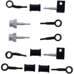 Stahlflex Bremsschlauch Kit Anschluss schwarz 5-teilig