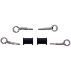 Bremsschlauch Kit silber 2-teilig