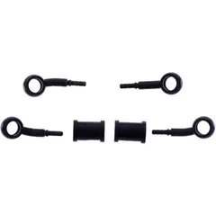 Bremsschlauch Stahlflex Kit fittings schwarz 2-teilig