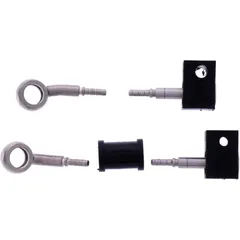 Bremsschlauch Stahlflex Kit Silber 2-teilig für Motorräder