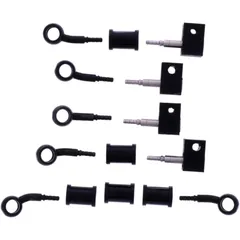 Bremsschlauch Stahlflex Kit Verbindungen schwarz 5-teilig