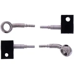 Bremsschlauch Stahlflex Kit 2-teilig silber 7576198