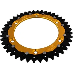 Kettenrad Dual 42Z Teilung 520 gold ZF Innendurchmesser 136 Lochkreis 156 passend für: Husqvarna TE, WR, SM, CR