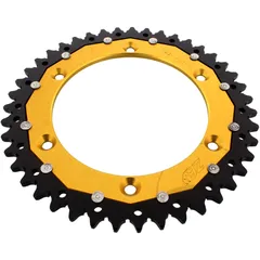Kettenrad Dual 43Z Teilung 520 gold ZF Innendurchmesser 136 Lochkreis 156 passend für: Husqvarna TE, WR, SM, CR
