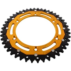 Kettenrad Dual 46Z Teilung 520 gold ZF Innendurchmesser 136 Lochkreis 156 passend für: Husqvarna TE, WR, SM, CR
