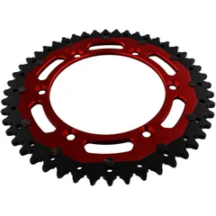 Kettenrad Dual 48Z Teilung 520 rot ZF Innendurchmesser 136 Lochkreis 156 passend für: Husqvarna TE, WR, SM, CR