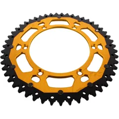 Kettenrad Dual 51Z Teilung 520 gold ZF Innendurchmesser 136 Lochkreis 156 passend für: Husqvarna TE, WR, SM, CR