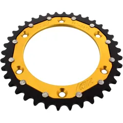 Kettenrad Dual 38Z Teilung 520 gold ZF Innendurchmesser 125 Lochkreis 150 passend für: Husqvarna FE, FC, TE