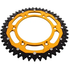 Kettenrad Dual 47Z Teilung 520 gold ZF Innendurchmesser 125 Lochkreis 150 passend für: Husqvarna FE, FC, TE