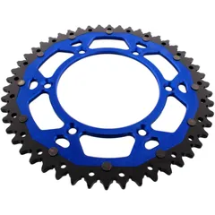 Rear sprocket dual 50 tooth pitch 520 blue ZF inner diameter 125 bolt spacing 150 for: Husqvarna FE, FC, TE