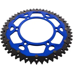 Kettenrad Dual 52Z Teilung 520 blau ZF Innendurchmesser 125 Lochkreis 150 passend für: Husqvarna FE, FC, TE