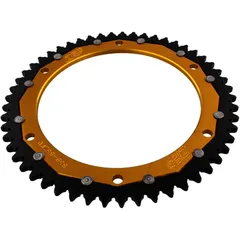 Dual Sprocket 53 Tooth 428 Gold ZF for Motorcycles