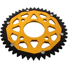 Kettenrad Dual 44Z Teilung 428 gold ZF Innendurchmesser 058 Lochkreis 090 passend für: Honda CBR, CB
