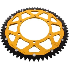 Kettenrad Dual 60Z Teilung 428 gold ZF Innendurchmesser 108 Lochkreis 123 passend für: Aprilia RS, RS4, Tuono