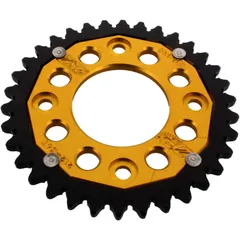 Kettenrad Dual 34Z Teilung 420 gold ZF Innendurchmesser 058 Lochkreis 090 passend für: Honda ANF, MSX, AFS