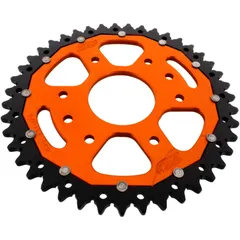 Kettenrad Dual 43Z Teilung 520 orange ZF Innendurchmesser 063 Lochkreis 110 passend für: Husqvarna Svartpilen, Vitpilen, SM
