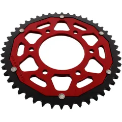 Kettenrad Dual 48Z Teilung 428 rot für ZF Sprockets