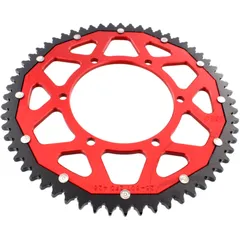 Kettenrad Dual 60Z Teilung 428 rot ZF Innendurchmesser 108 Lochkreis 123 passend für: Aprilia RS, RS4, Tuono