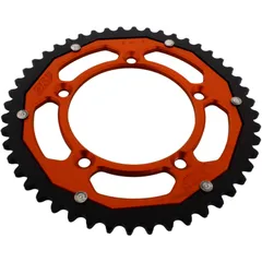 Kettenrad Dual 48Z Teilung 420 orange ZF Innendurchmesser 098 Lochkreis 115 passend für: KTM SX
