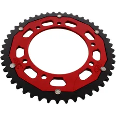 Kettenrad Dual 48Z Teilung 420 rot ZF Innendurchmesser 105 Lochkreis 125 passend für: Derbi Senda